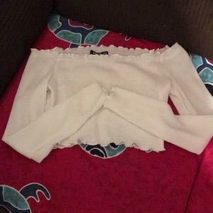 White crop top